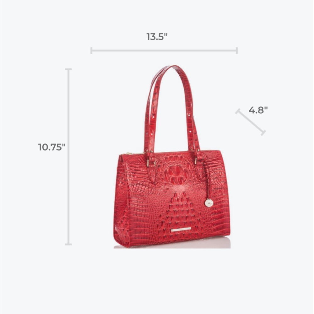 True Red Brahmin Melbourne Tote - Picture 4 of 4